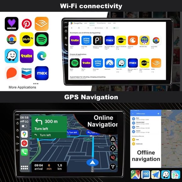 10" Touch Radio for 07-14 GMC/Chevy | Wireless CarPlay, Android Auto, GPS, & Cam - Picture 4 of 7
